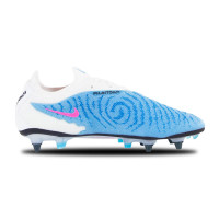 Nike Phantom GX Elite Dynamic Fit IJzeren-Nop Voetbalschoenen (SG) Pro Player Wit Felblauw Felroze