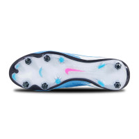 Nike Phantom GX Elite Dynamic Fit Iron Nop Football Shoes (SG) Pro Player White Bright Blue Hot Pink