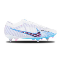 Nike Zoom Mercurial Vapor 15 Elite Iron-Nop Football Shoes (SG) Pro Player White Bright Blue Hot Pink