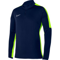 Nike Dri-Fit Academy 23 1/4-Zip Trainingstrui Donkerblauw Geel Wit