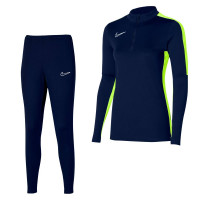 Nike Dri-Fit Academy 23 Trainingspak Dames Donkerblauw Geel Wit