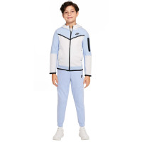 Nike Tech Fleece Kids Tracksuit Light Blue Grey Black