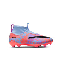 Nike Zoom Mercurial Superfly 9 MDS Academy Gras / Kunstgras Voetbalschoenen (MG) Kids Blauw Paars