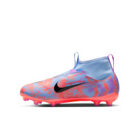 Nike Zoom Mercurial Superfly 9 MDS Academy Grass/ Artificial Grass Football Shoes (MG) Kids Blue Purple