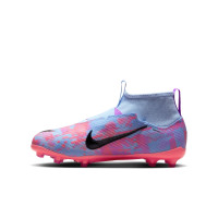 Nike Zoom Mercurial Superfly 9 MDS Pro Grass Football Shoes (FG) Kids Blue Purple