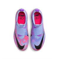 Nike Zoom Mercurial Superfly 9 MDS Pro Grass Football Shoes (FG) Kids Blue Purple