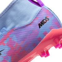 Nike Zoom Mercurial Superfly 9 MDS Pro Gras Voetbalschoenen (FG) Kids Blauw Paars