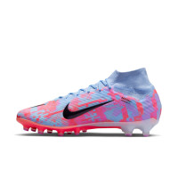 Nike Zoom Mercurial Superfly 9 MDS Elite Kunstgras Voetbalschoenen (AG) Blauw Paars Roze