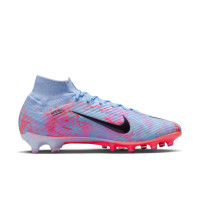 Nike Zoom Mercurial Superfly 9 MDS Elite Kunstgras Voetbalschoenen (AG) Blauw Paars Roze