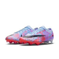 Nike Zoom Mercurial Vapor 15 MDS Elite Gras Voetbalschoenen (FG) Blauw Paars Roze