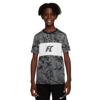 Nike F.C. Kids Football Shirt Grey White Black