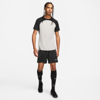 Nike Dri-Fit Strike III Trainingsshirt Grijs Zwart Wit