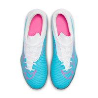 Nike Phantom GX Club Kunstgras / Gras Voetbalschoenen (MG) Blauw Roze Wit - KNVBshop.nl