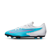 Nike Phantom GX Club Kunstgras / Gras Voetbalschoenen (MG) Blauw Roze Wit - KNVBshop.nl