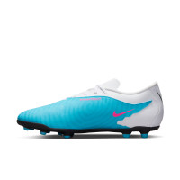 Nike Phantom GX Club Kunstgras / Gras Voetbalschoenen (MG) Blauw Roze Wit - KNVBshop.nl