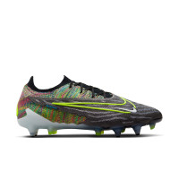 Nike Phantom GX Elite Link Iron Stud Football Shoes (SG) Anti-Clog Black Bright Yellow Multicolor