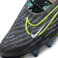 Nike Phantom GX Elite Link IJzeren-Nop Voetbalschoenen (SG) Anti-Clog Zwart Felgeel Multicolor