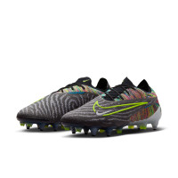 Nike Phantom GX Elite Link IJzeren-Nop Voetbalschoenen (SG) Anti-Clog Zwart Felgeel Multicolor