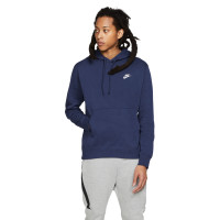 Nike Sportswear Club Fleece Hoodie Dark Blue White