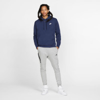 Nike Sportswear Club Fleece Hoodie Donkerblauw Wit