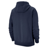 Nike Sportswear Club Fleece Hoodie Dark Blue White