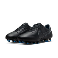 Nike Tiempo Legend Pro 9 Grass Football Shoes (FG) Black Grey Blue