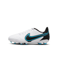 Nike Tiempo Legend Club 9 Grass/ Artificial Grass Football Shoes (MG) Kids White Black Blue Pink