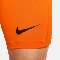 Nike Pro Strike Dri-Fit Sliding Shorts Orange Black