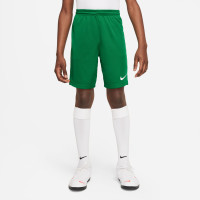 Nike Dry Park III Kids Green Football Shorts