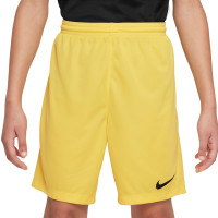 Nike Dry Park III Kids Football Shorts Yellow Black