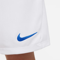 Nike Park III Kids Football Shorts White Blue