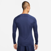 Nike Park Dri Fit Long Sleeve Base Layer Dark Blue White KNVBshop