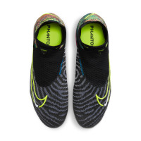 Nike Phantom GX Elite Dynamic Fit Link Iron Stud Football Shoes (SG) Anti-Clog Black Bright Yellow Multicolor