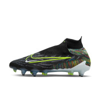 Nike Phantom GX Elite Dynamic Fit Link IJzeren-Nop Voetbalschoenen (SG) Anti-Clog Zwart Felgeel Multicolor