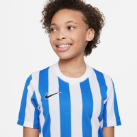 Nike Striped Division IV Voetbalshirt Kids Wit Blauw