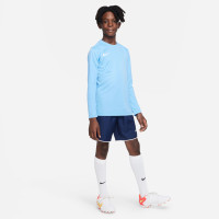 Nike Dry Park VII Long Sleeve Football Shirt Kids Light Blue