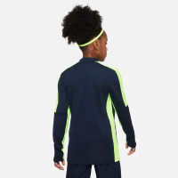 Nike Dri-FIT Academy 23 1/4-Zip Trainingstrui Kids Donkerblauw Geel Wit