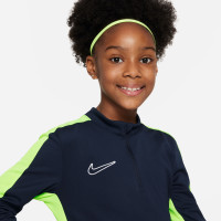Nike Dri-FIT Academy 23 1/4-Zip Trainingstrui Kids Donkerblauw Geel Wit