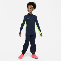 Nike Dri-FIT Academy 23 1/4-Zip Trainingstrui Kids Donkerblauw Geel Wit
