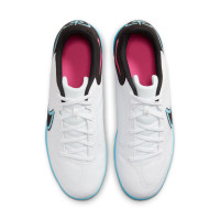 Nike Tiempo Legend 9 Club Indoor Football Boots (IN) White Black Blue Pink