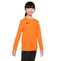 Nike PARK VII Dri-Fit Kids Long Sleeve Football Shirt Orange Black