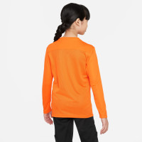 Nike PARK VII Dri-Fit Kids Long Sleeve Football Shirt Orange Black