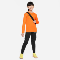 Nike PARK VII Dri-Fit Kids Long Sleeve Football Shirt Orange Black