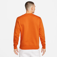 Nike Nederland Club Crew Sweater 2022-2024 Oranje Zwart