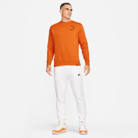Nike Netherlands Club Crew Sweater 2022-2024 Orange Black