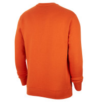 Nike Nederland Club Crew Sweater 2022-2024 Oranje Zwart