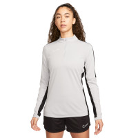 Nike Dri-FIT Academy 23 1/4-Zip Women's Training Sweater Grey Black White