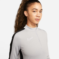 Nike Dri-FIT Academy 23 1/4-Zip Women's Training Sweater Grey Black White