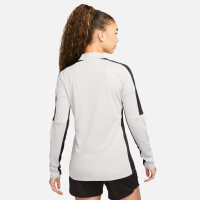 Nike Dri-FIT Academy 23 1/4-Zip Women's Training Sweater Grey Black White