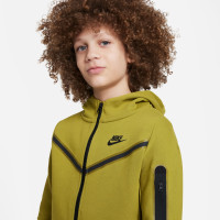 Nike Tech Fleece Tracksuit Kids Olive Green Black